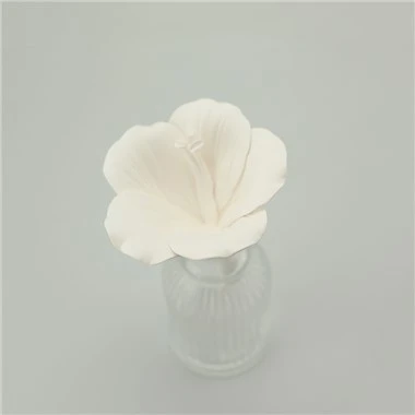 Diffuseur de parfum fleur en plâtre naturel